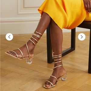 Cult Gaia Gold wrap heel